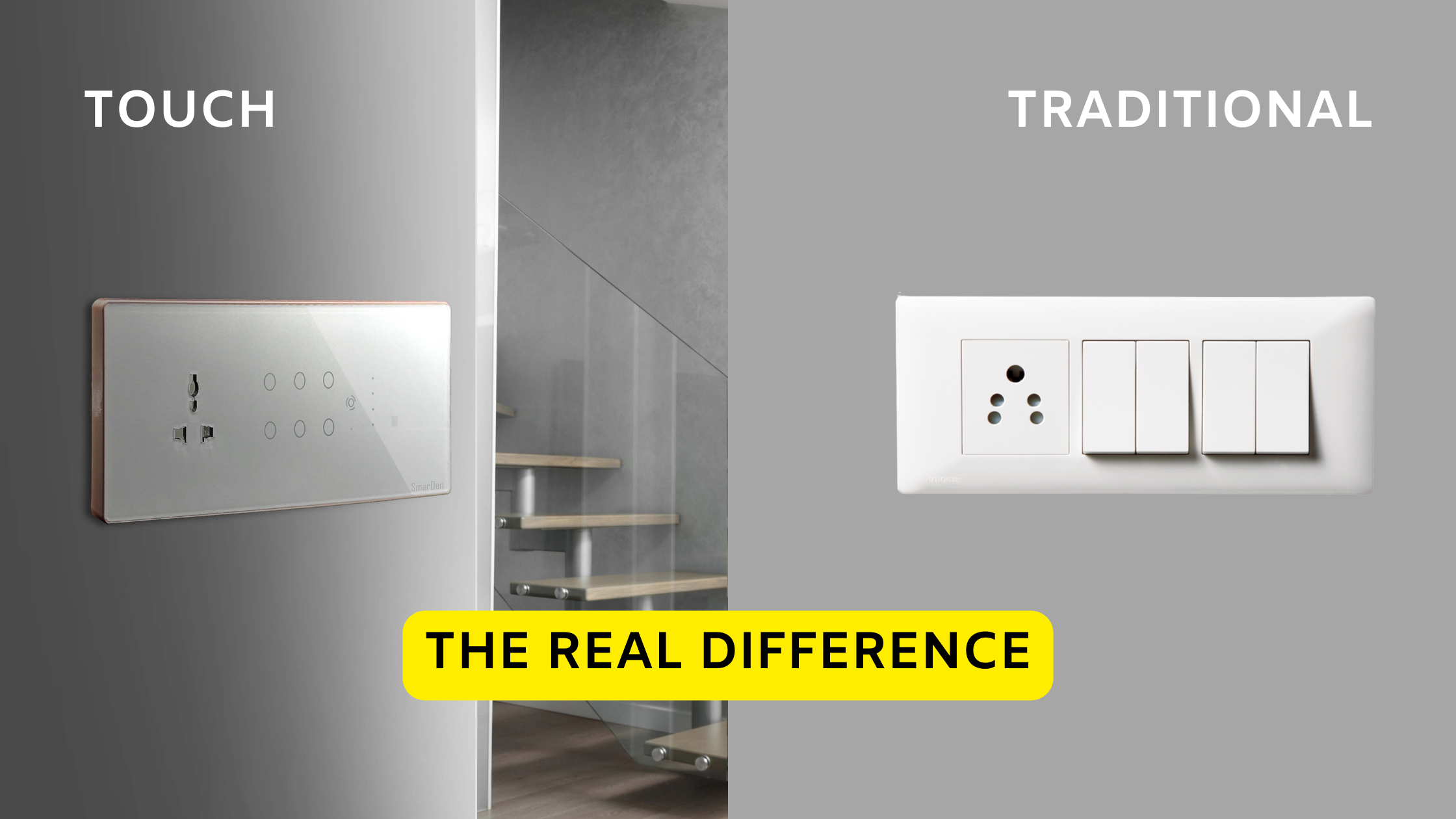 Smart touch switches for home automation systems