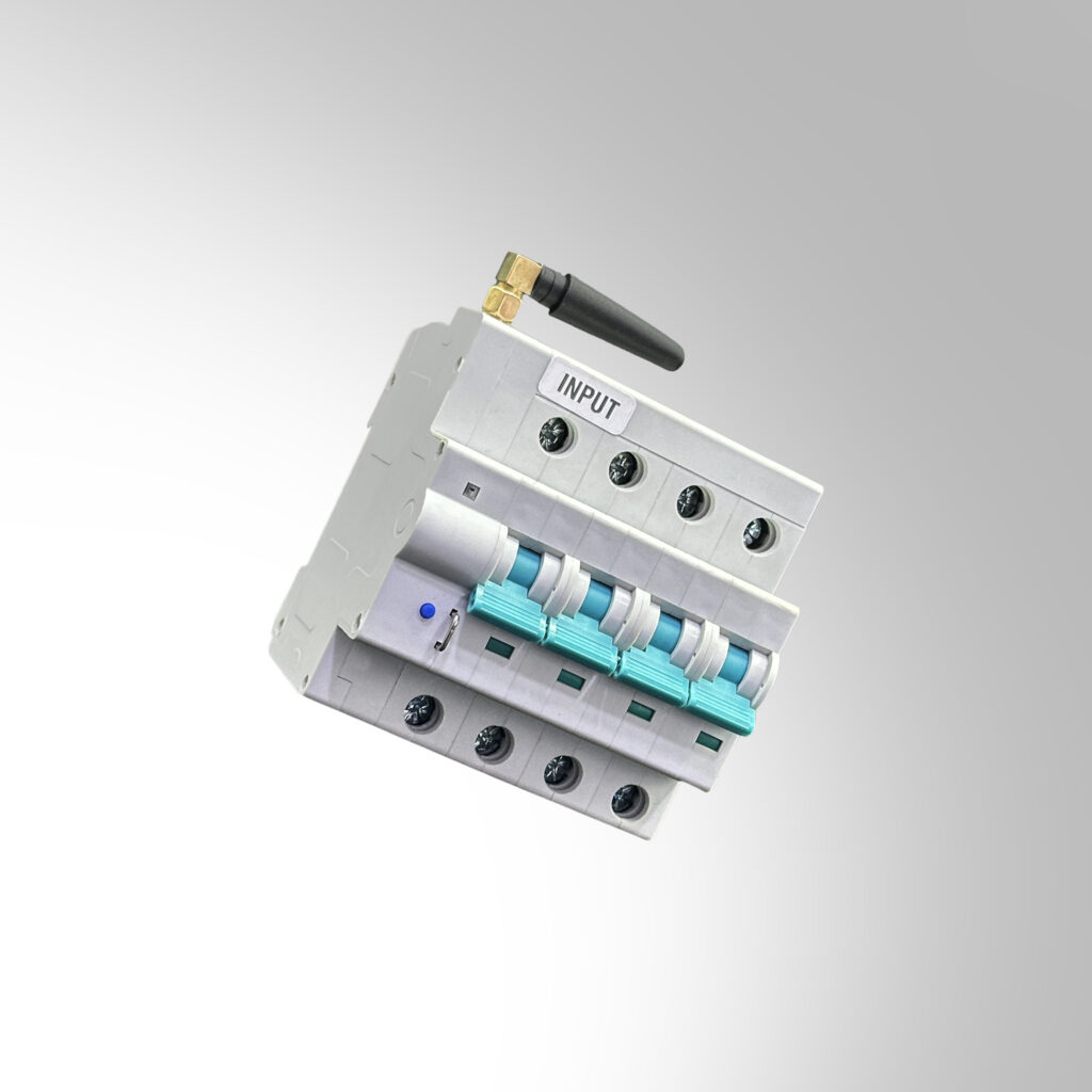 Smart MCB with WiFi connectivity for remote circuit control and electrical protection